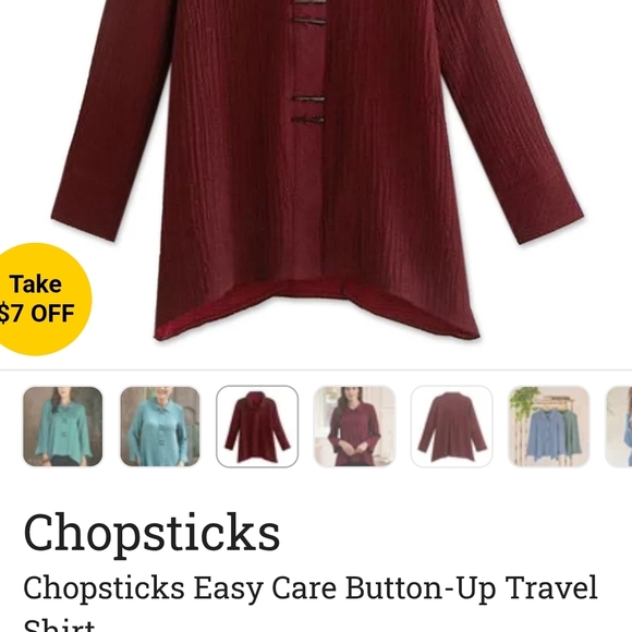 Habitat Burgundy Knit Top - Picture 9 of 9